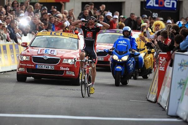 Sanchez celebrates his win