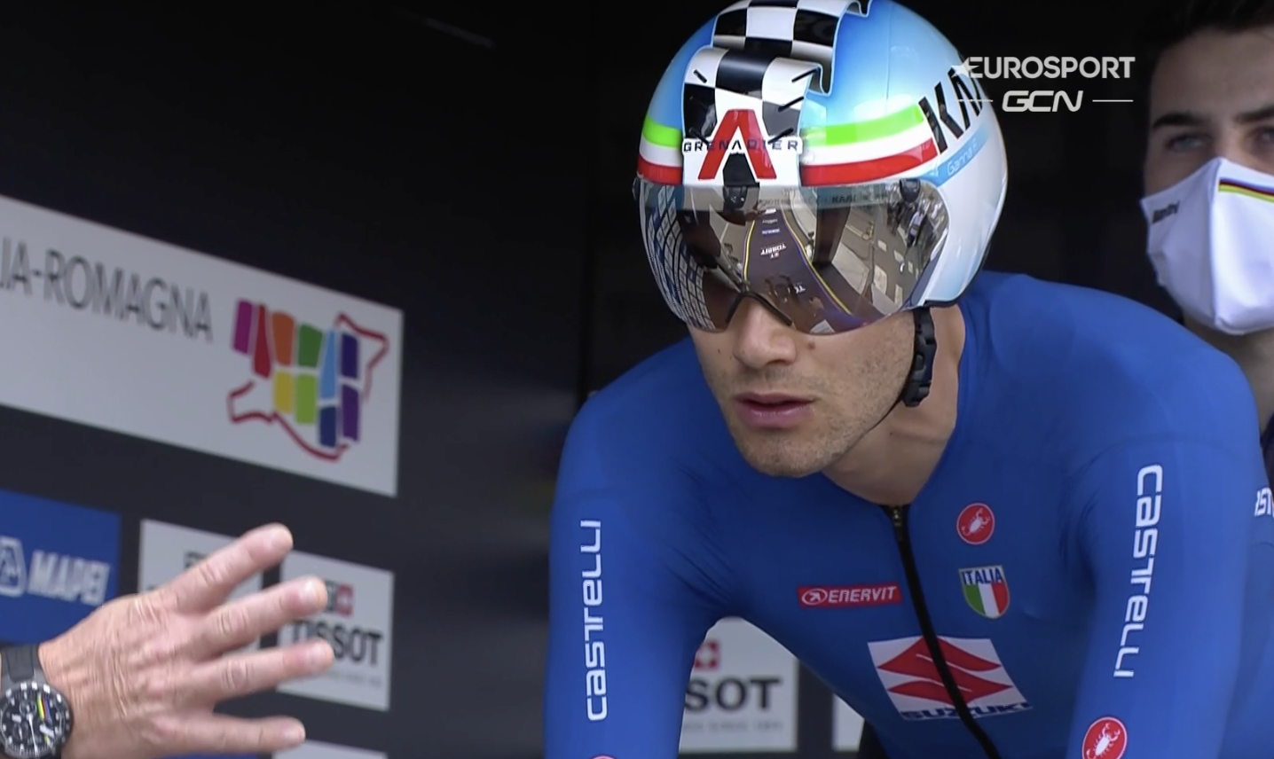 Filippo Ganna helmet Worlds