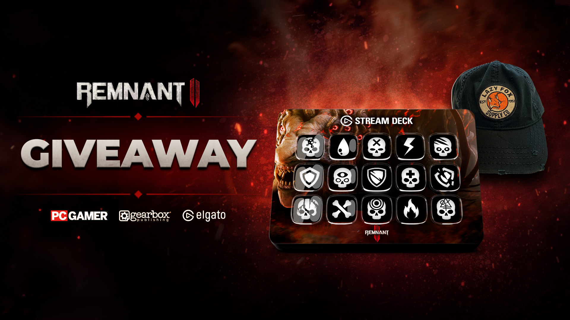  Win a Remnant 2-styled Stream Deck, Game Codes, and a cool hat to celebrate the launch of The Awakened King DLC 
