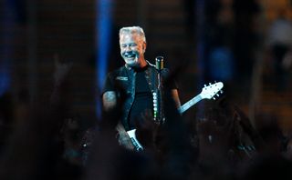 James Hetfield of Metallica performs live on stage at Olympiastadion on May 24, 2024 in Munich, Germany