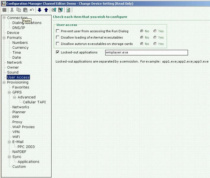 Step 7: Controlling device settings