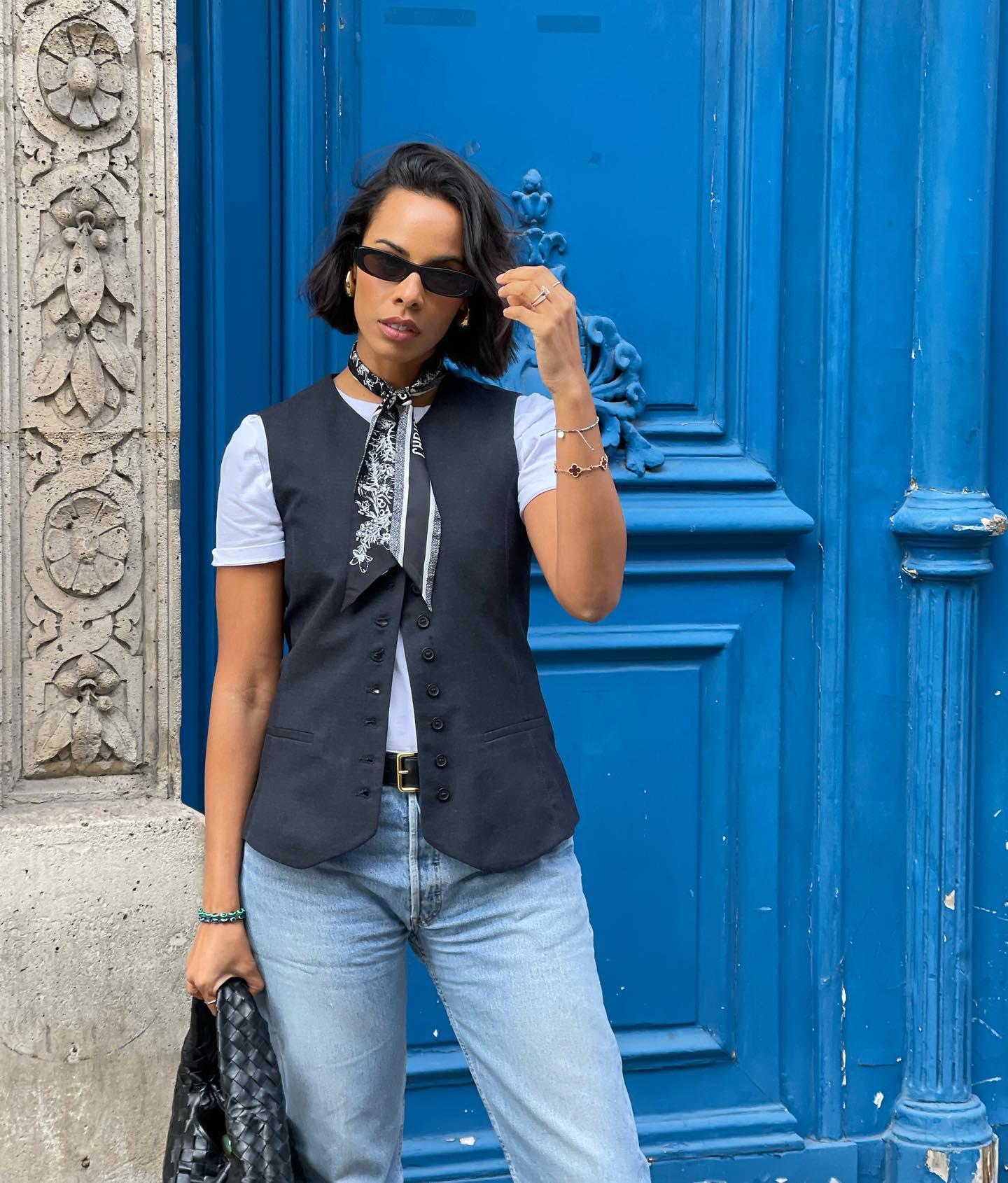 Swept-away French bob