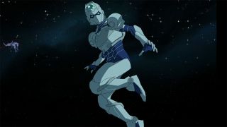 Tech Jacket floating in space in Invincible season 3 episode 7