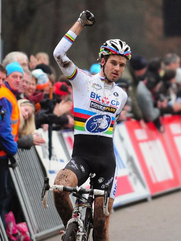 Niels Albert came in alone for the victory in Hoogerheide.