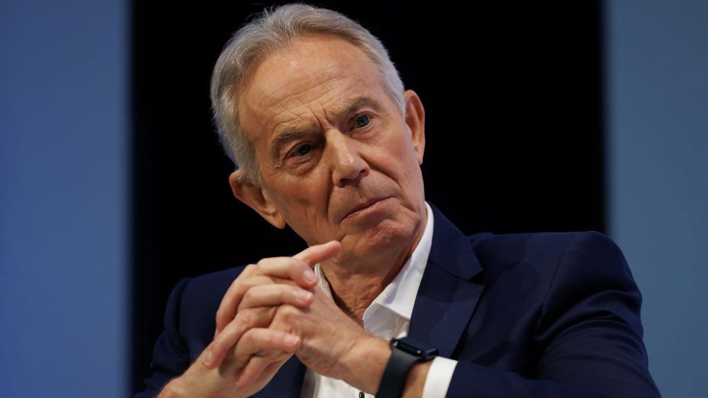 ormer prime minister Sir Tony Blair during the &#039;Future Of Britain&#039; conference at Park Plaza Westminster Bridge Hotel