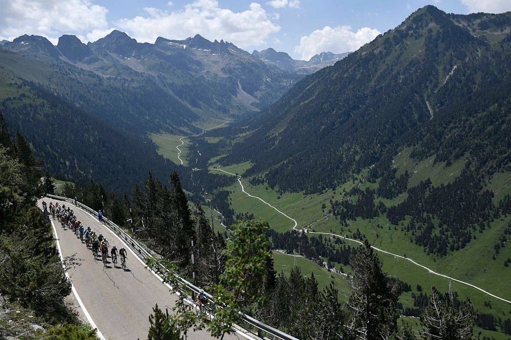 A tough day in the mountains at the Tour de France