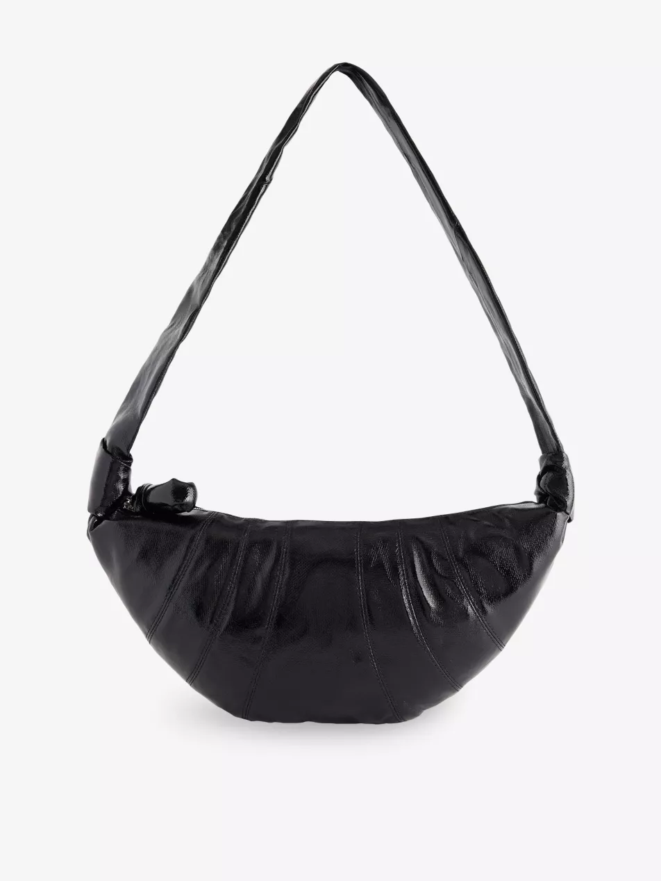 Medium Croissant Leather Shoulder Bag