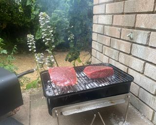 Weber Go Anywhere cooking 2 joints of meat