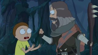 Jerry and Morty in Rick and Morty