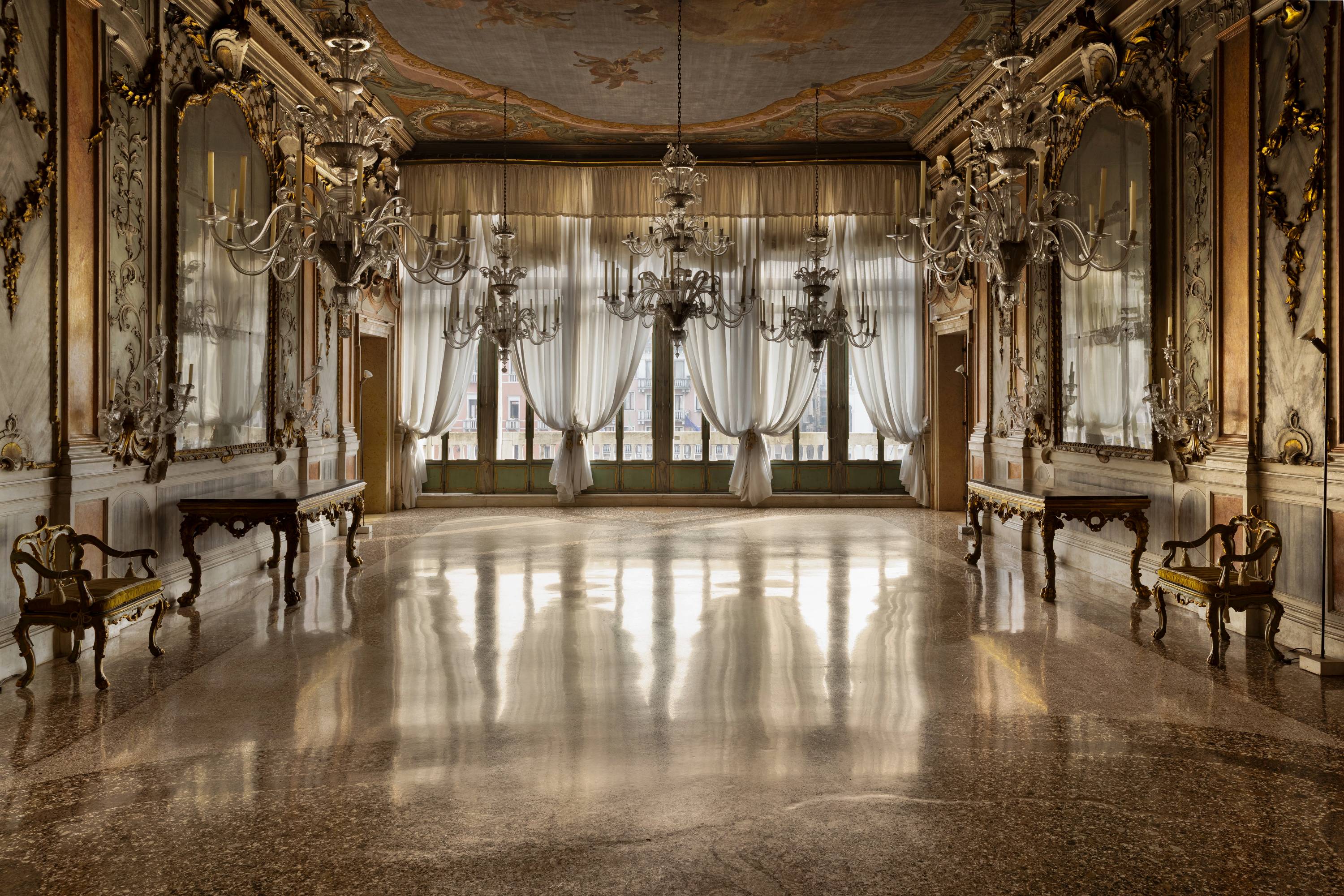 Ornate Rococo palazzo interior