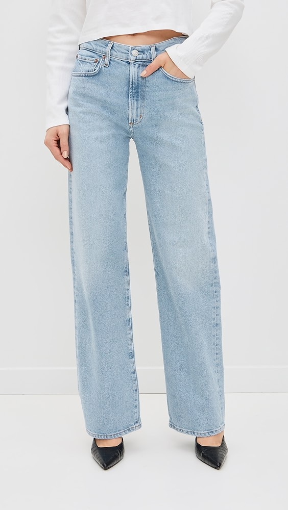 Agolde Harper Jeans Mid Rise Relaxed Straight
