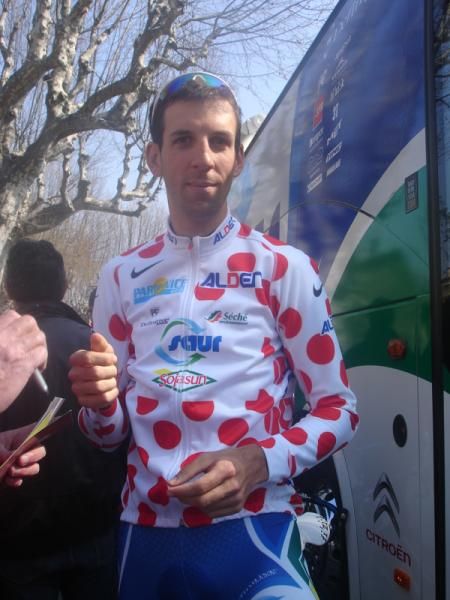 Laurent Mangel (Fra) Saur - Sojasun led the mountains competition going into the stage