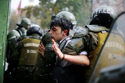A protest in Chile.