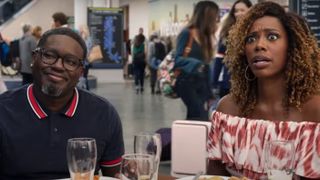 Lil Rel Howery and Yvonne Orji in Vacation Friends 2