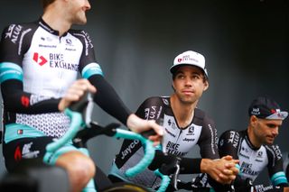 SAINTLARYSOULAN COL DU PORTET FRANCE JULY 14 Michael Matthews of Australia and Team BikeExchange and Teammates at start during the 108th Tour de France 2021 Stage 17 a 1784km stage from Muret to SaintLarySoulan Col du Portet 2215m LeTour TDF2021 on July 14 2021 in SaintLarySoulan Col du Portet France Photo by Chris GraythenGetty Images