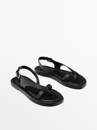 Massimo Dutti, Padded Flat Sandals
