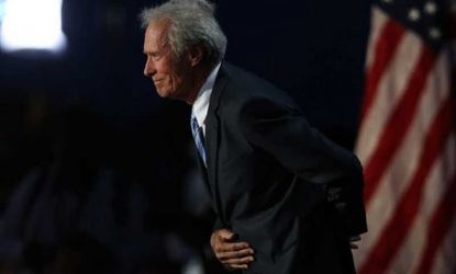 Clint Eastwood bows after talking to an empty chair at the GOP convention in Florida on Aug. 30: Some pundits suggest the the hubbub surrounding the actor's speech is, counterintuitively, a n