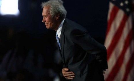 Clint Eastwood bows after talking to an empty chair at the GOP convention in Florida on Aug. 30: Some pundits suggest the the hubbub surrounding the actor&amp;#039;s speech is, counterintuitively, a n