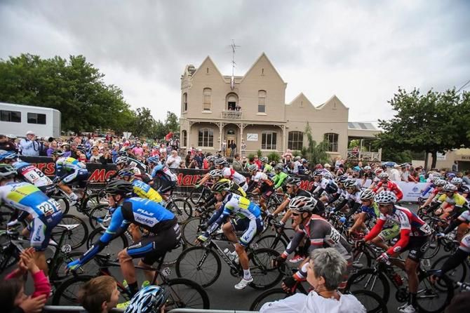 And the field is off for the start of the Australian road race title