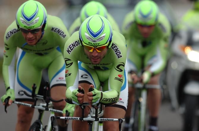Moreno Moser leads the Cannondale team at the Settimana Coppi e Bartali race in March