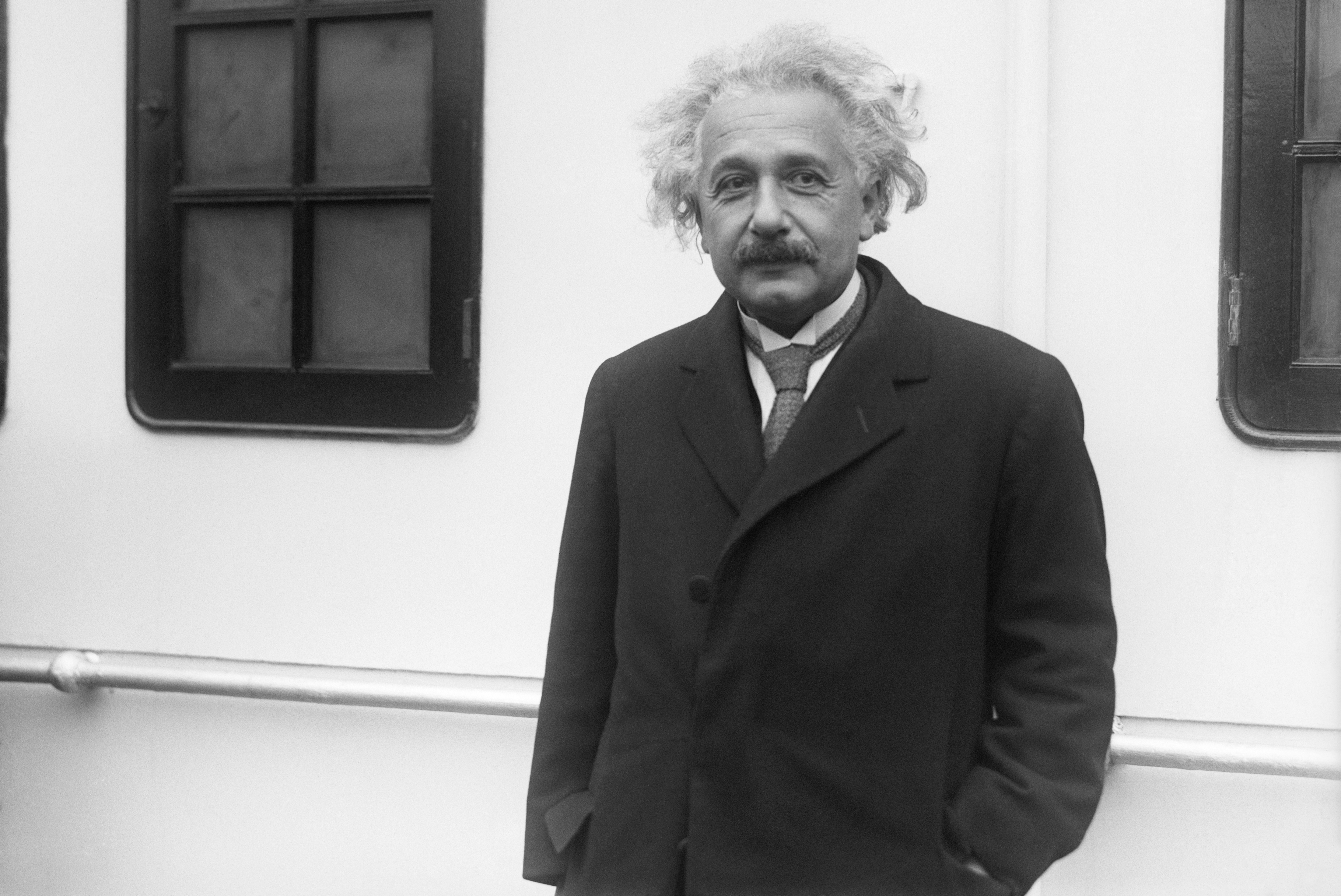 Albert Einstein in New York City.
