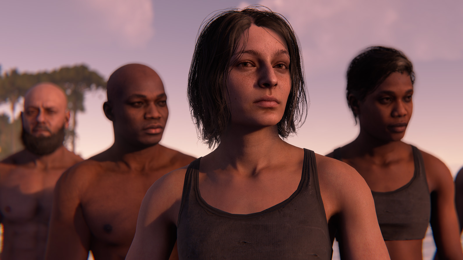 Several people from Rust in underwear