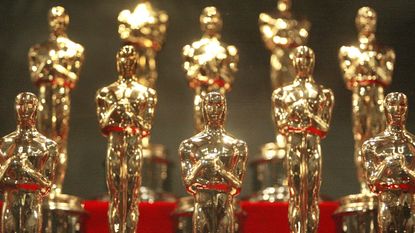 Hollywood star who ‘gave up’ an Oscar-winning role explained. Seen here are Oscar statuettes displayed during an unveiling of the 50 Oscar statuettes to be awarded at the 76th Academy Awards