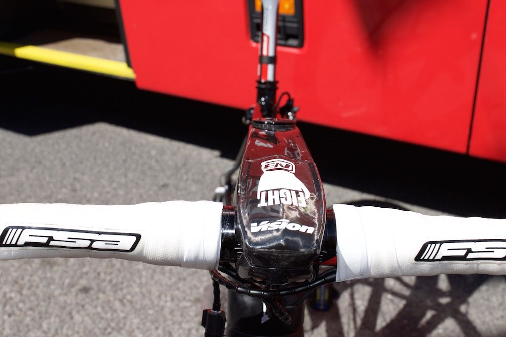 Bouhanni's stem is one of the biggest in the pro peloton