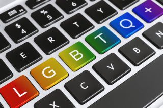 LGBTQ on Computer Keyboard Keys