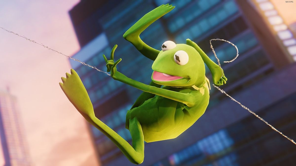 Kermit in Spider-Man is anything but a muppet