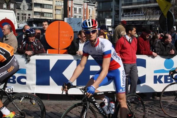 Grega Bole leads the Lampre-ISD charge.