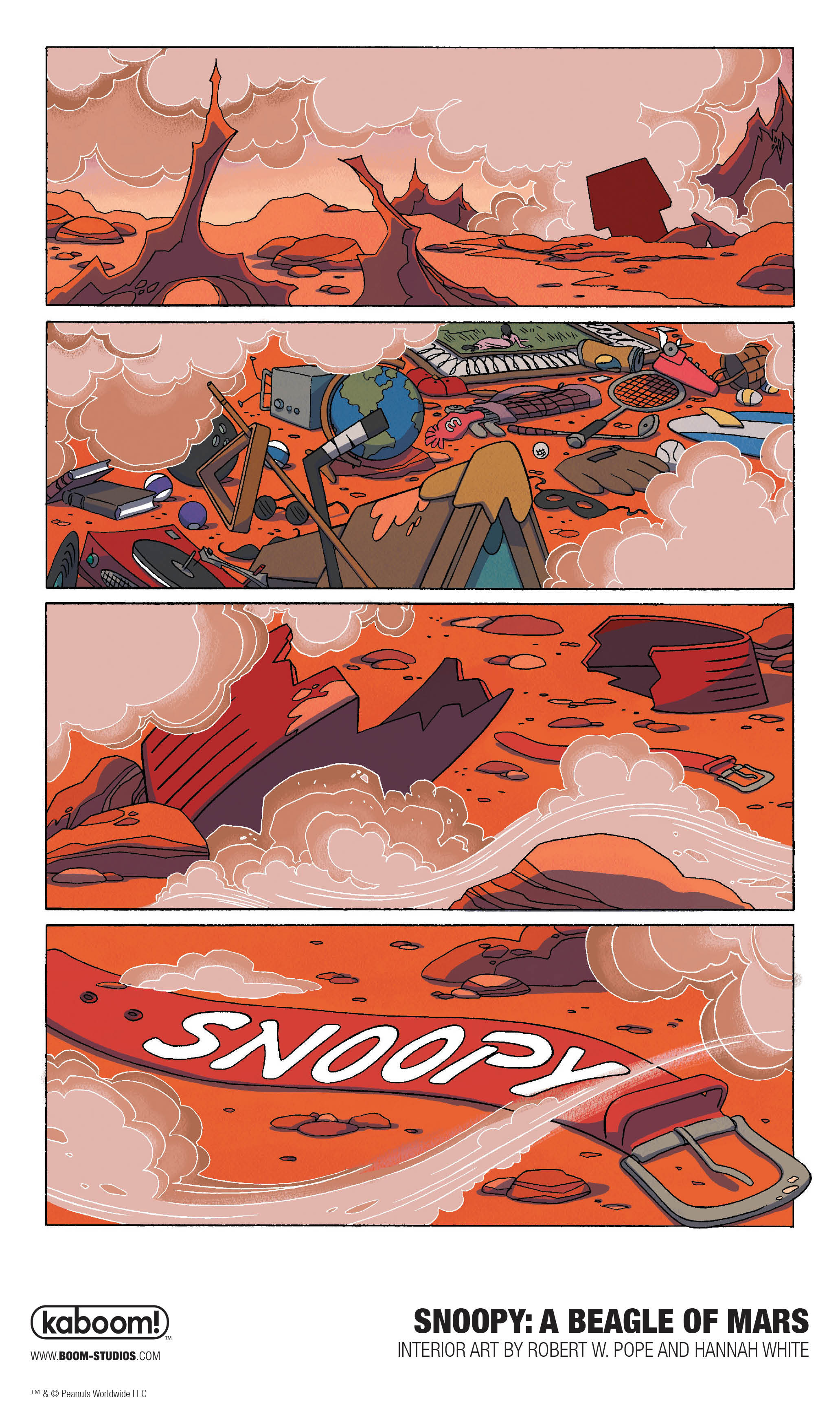 Snoopy boldly goes to the Red Planet in the new graphic novel "Snoopy: A Beagle of Mars" from Boom! Studios.