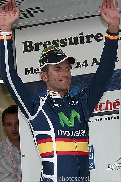 Jose Joaquin Rojas Gil (Movistar Team) on the podium