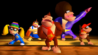 Donkey Kong 64 screenshot showing the main characters