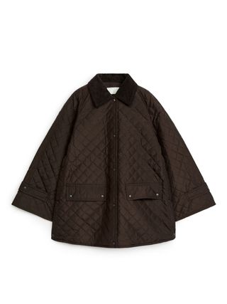 Quilted Jacket - Dark Brown - Arket Gb