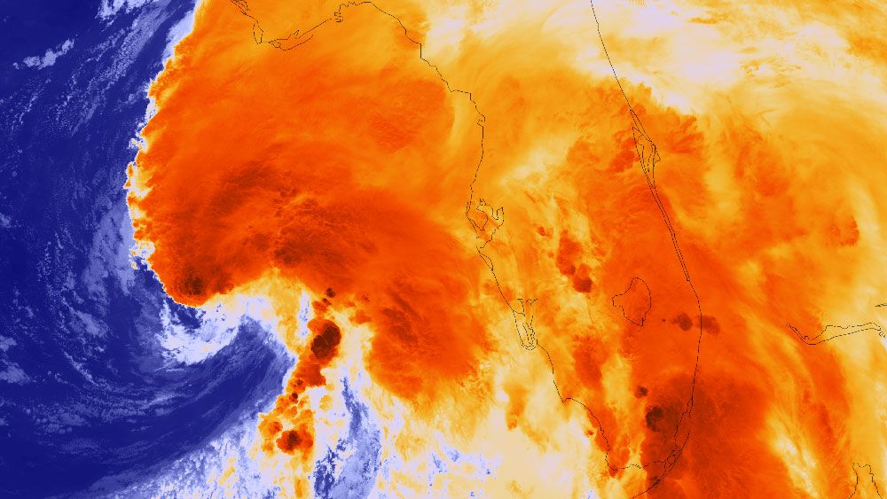 Tropical Storm Andrea satellite image