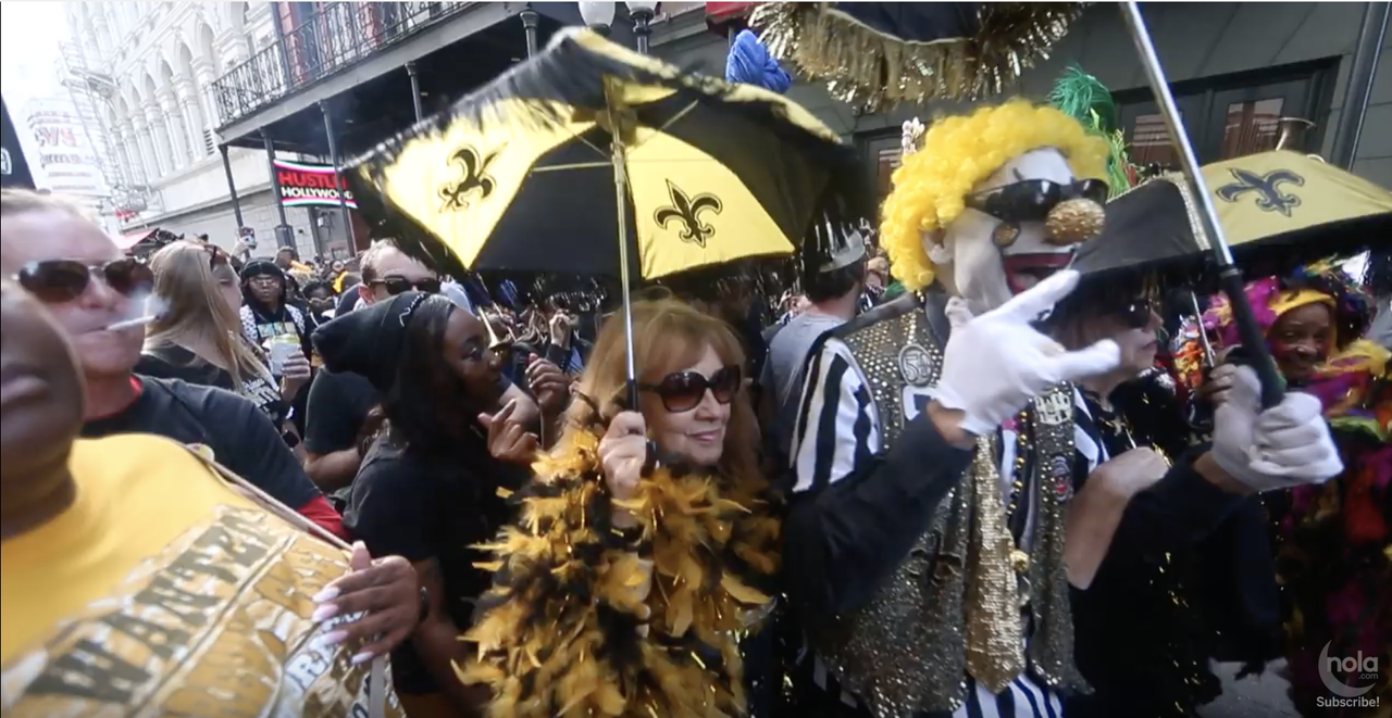 Parade participants in New Orleans.