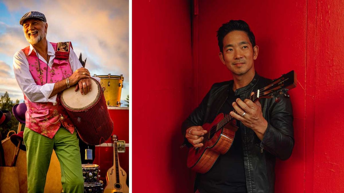 Press images of Mick Fleetwood and Jake Shimabukuro