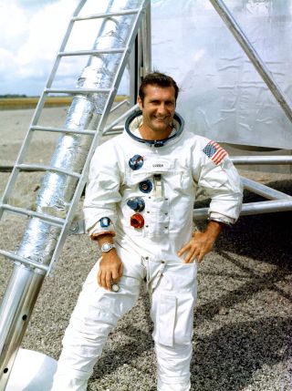 Apollo 12 portrait of astronaut Richard "Dick" Gordon.