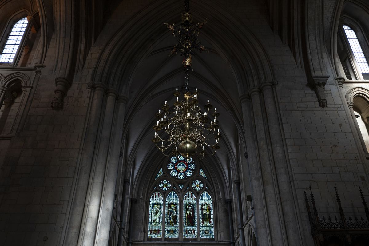 A chandelier in Southwark Cathedral