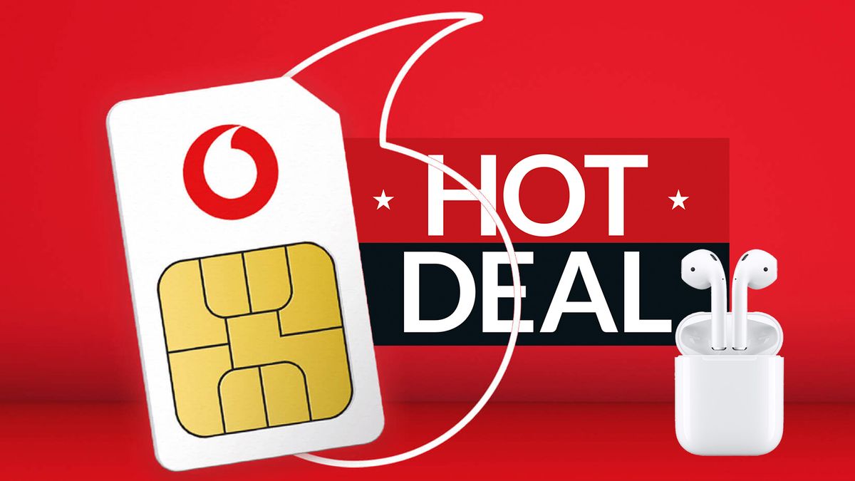 chocar torpe frontera Vodafone SIM only deal delivers UNLIMITED 5G data and FREE Apple AirPods! |  T3