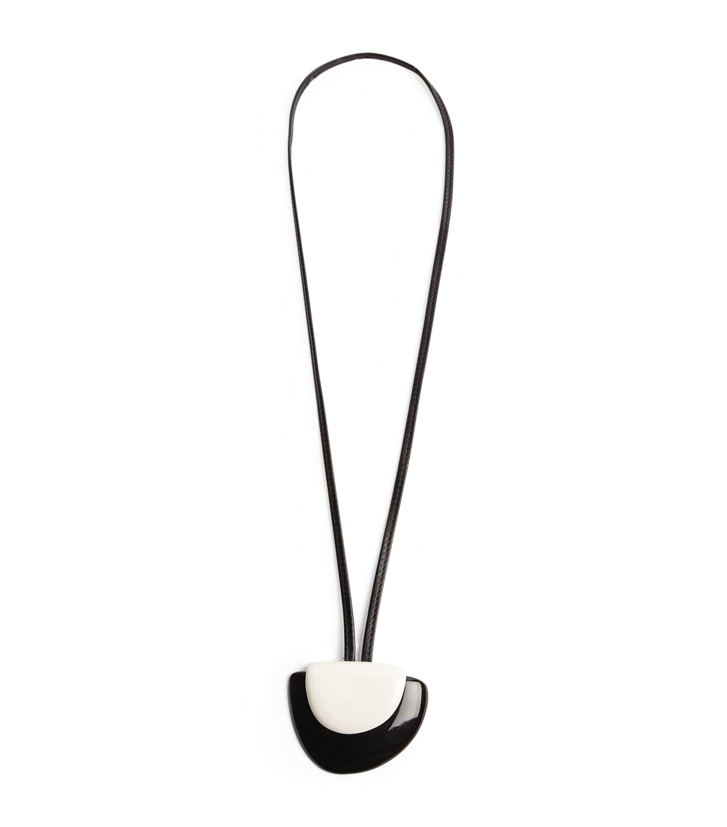 X Monies semicircular monochrome pendant