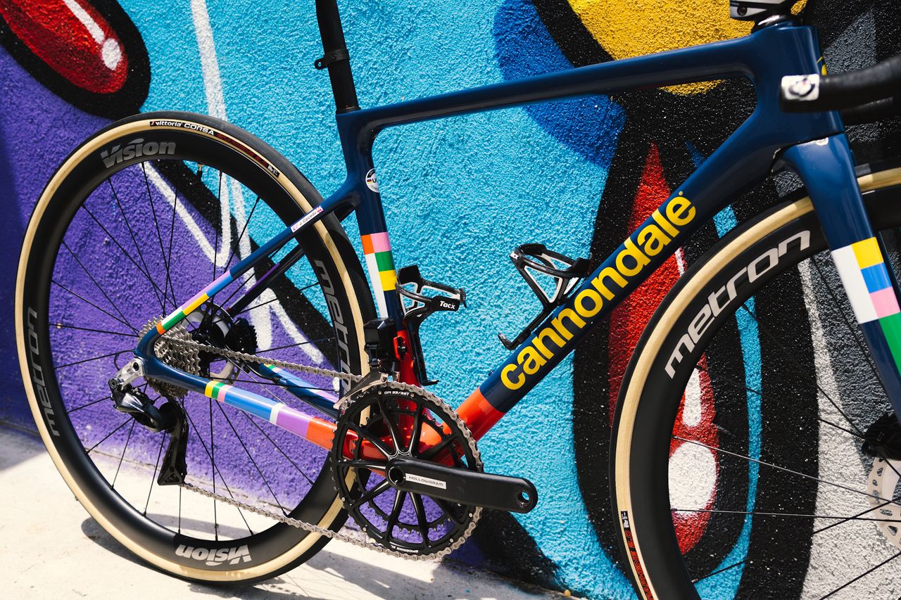 The 2021 Cannondale Supersix Evo in EF Education-EasyPost team colors