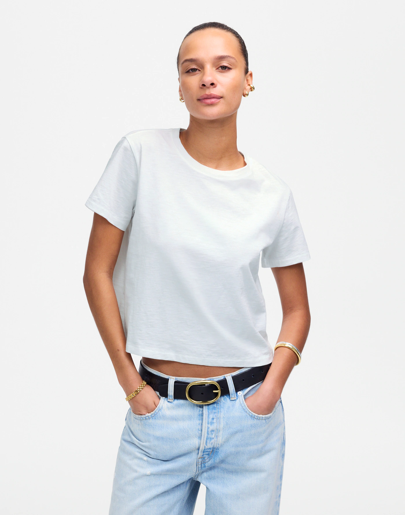 MW, Slub Boxy-Crop Tee