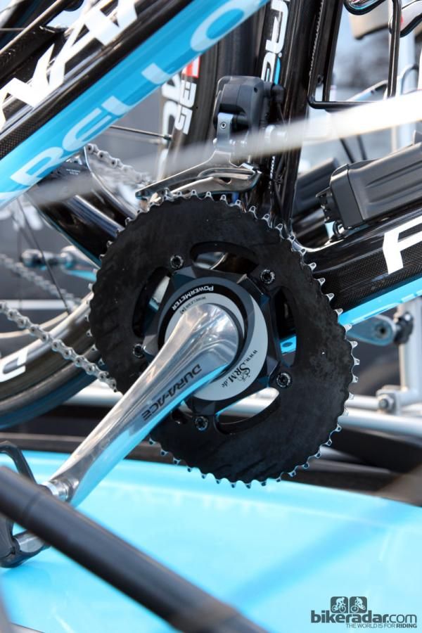 Sky's Chris Sutton runs the unusual looking O.symetric chainrings.
