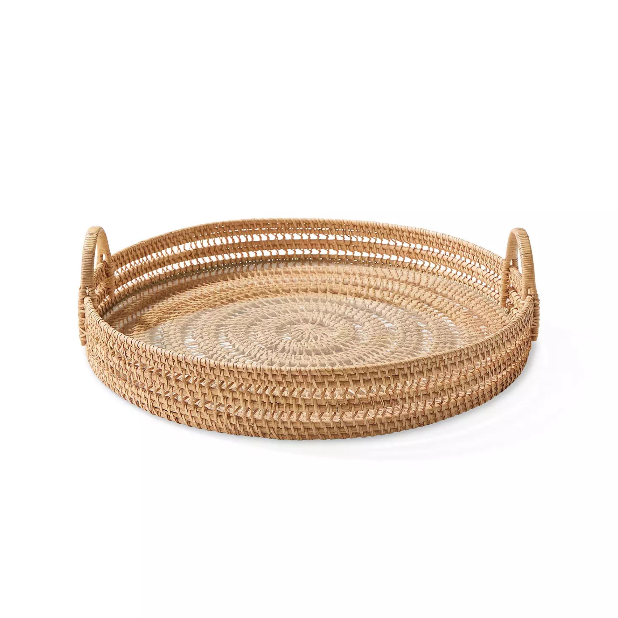 Ives rattan tray at Serena & Lily 