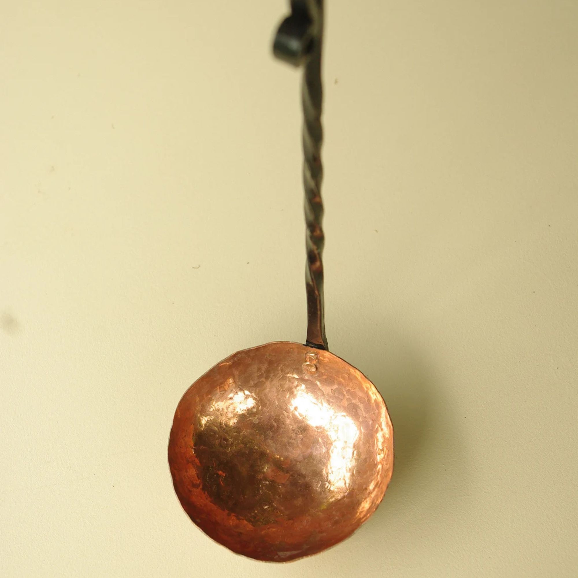 30cm/Vintage copper spoon with cast-iron handle Vintage French Copper Ladle