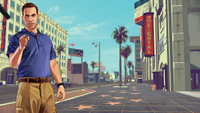 Steve Haines on the Vinewood walk of fame.