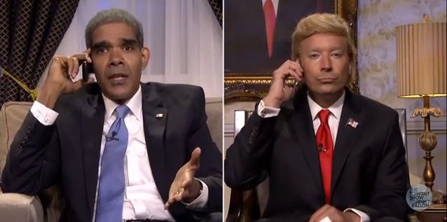 Jimmy Fallon as Donald Trump.