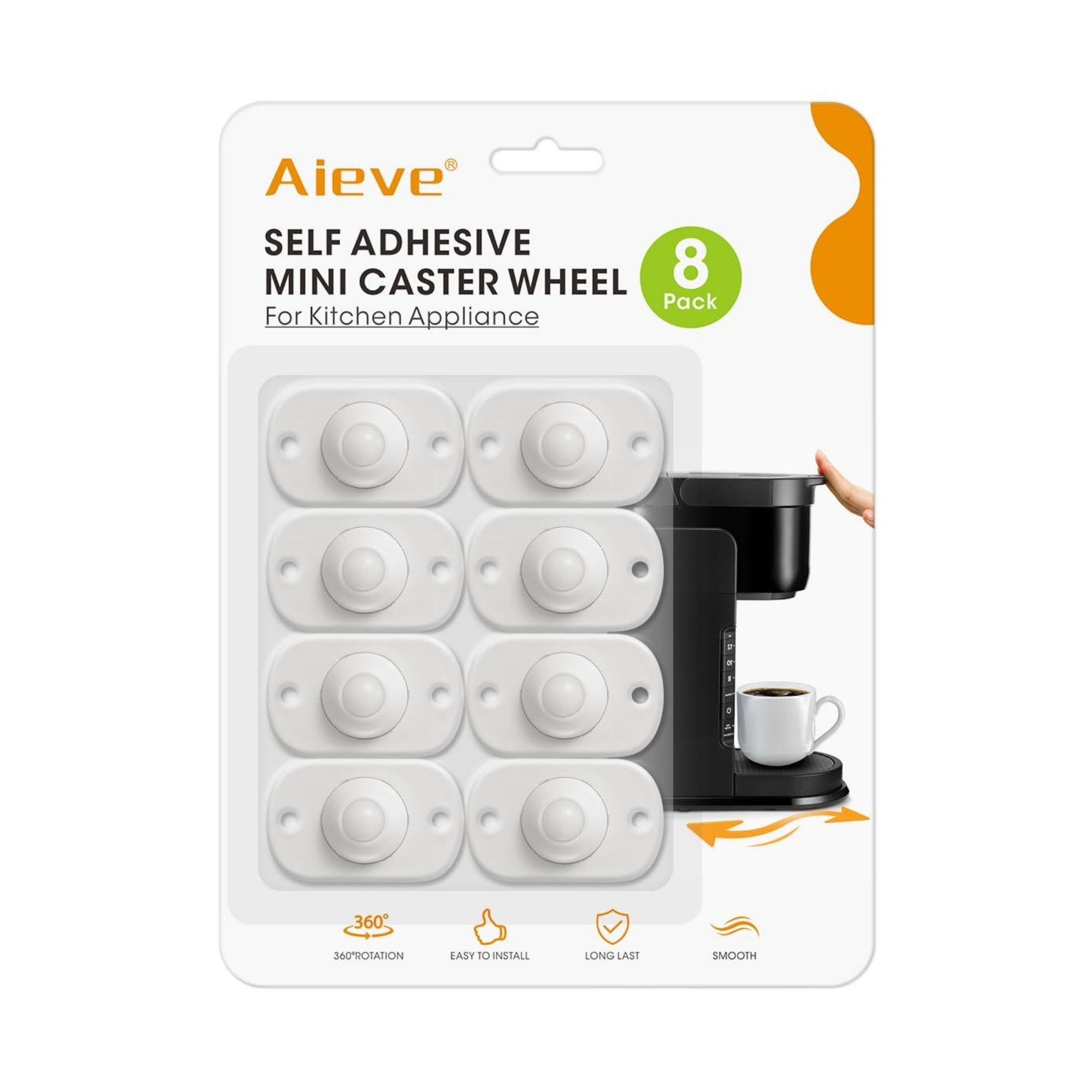 Aieve Wheels for Kitchen Appliances (8 Pack)